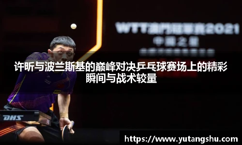 许昕与波兰斯基的巅峰对决乒乓球赛场上的精彩瞬间与战术较量